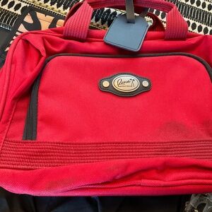 Vintage Ricardo Beverly Hills Red Toiletry Bag